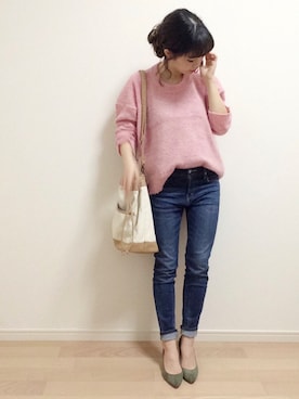 「SLOBE IENA（スローブイエナ）のアイテム（パンプス）」を使った、mAy☆uMeさん（レディース・158cm）の冬コーディネート