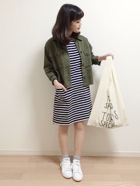 「CIBONE（シボネ）のアイテム」を使った、mAy☆uMeさん（レディース・158cm）の春コーディネート