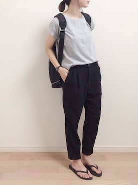 「SUBLIME（サブライム）のアイテム（ビーチサンダル）」を使った、mAy☆uMeさん（レディース・158cm）の夏コーディネート