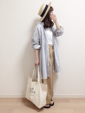 「FREE'S MART（フリーズマート）のアイテム（帽子）」を使った、mAy☆uMeさん（レディース・158cm）の春コーディネート