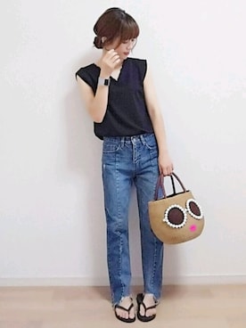 「PLAIN CLOTHING（プレーンクロージング）のアイテム」を使った、mAy☆uMeさん（レディース・158cm）の夏コーディネート