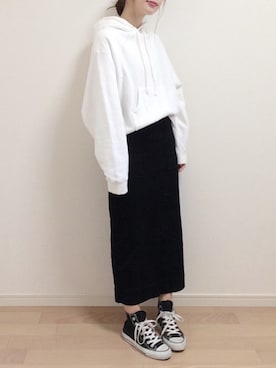 「アイテム（パーカー）」を使った、mAy☆uMeさん（レディース・158cm）の秋コーディネート