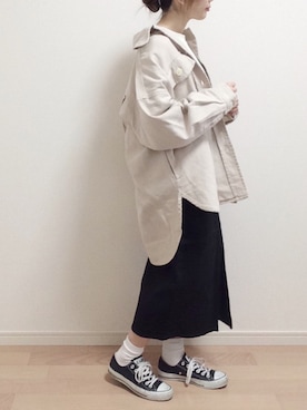 「LOWRYS FARM（ローリーズファーム）のアイテム（その他アウター）」を使った、mAy☆uMeさん（レディース・158cm）の春コーディネート