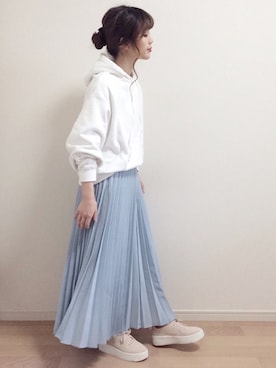 「Spick & Span（スピックアンドスパン）のアイテム（パーカー）」を使った、mAy☆uMeさん（レディース・158cm）の春コーディネート