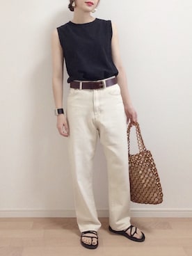 「MODE ROBE（モードローブ）のアイテム（イヤリング）」を使った、mAy☆uMeさん（レディース・158cm）の夏コーディネート