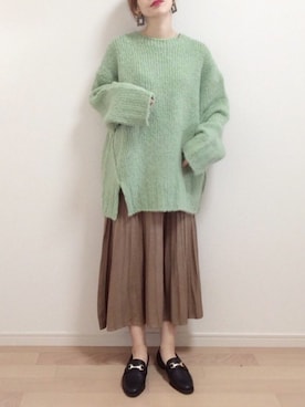 「FREAK'S STORE（フリークスストア）の【WEB限定】ビットローファー（ローファー）」を使った、mAy☆uMeさん（レディース・158cm）の秋コーディネート