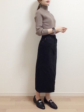 「FREAK'S STORE（フリークスストア）の【WEB限定】ビットローファー（ローファー）」を使った、mAy☆uMeさん（レディース・158cm）の秋コーディネート