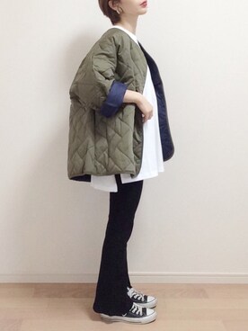 「reca（レカ）のアイテム（レッグウェア）」を使った、mAy☆uMeさん（レディース・158cm）の秋コーディネート