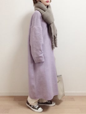 「coca（coca）（コカ）のアイテム（ワンピース/ドレス）」を使った、mAy☆uMeさん（レディース・158cm）の冬コーディネート