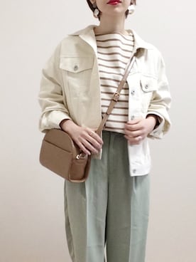 「MODE ROBE（モードローブ）のアイテム（イヤリング）」を使った、mAy☆uMeさん（レディース・158cm）の春コーディネート