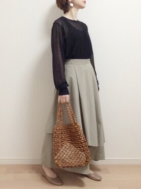 「MODE ROBE（モードローブ）のアイテム（アクセサリー）」を使った、mAy☆uMeさん（レディース・158cm）の春コーディネート