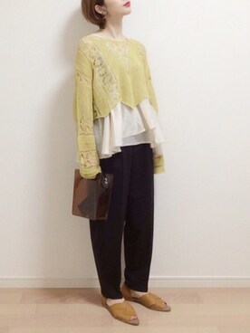 「MODE ROBE（モードローブ）のアイテム（アクセサリー）」を使った、mAy☆uMeさん（レディース・158cm）の春コーディネート