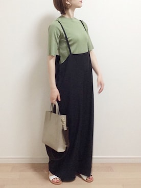 「URBAN RESEARCH Sonny Label（アーバンリサーチサニーレーベル）のアイテム（サロペット/オーバーオール）」を使った、mAy☆uMeさん（レディース・158cm）の春コーディネート