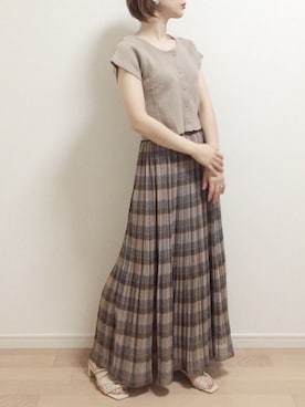 「Neutralcolor（ニュートラルカラー）のアイテム」を使った、mAy☆uMeさん（レディース・158cm）の夏コーディネート