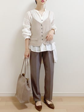 「apres jour（アプレジュール）のアイテム（パンツ）」を使った、mAy☆uMeさん（レディース・158cm）の秋コーディネート