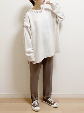 「apres jour（アプレジュール）のアイテム（パンツ）」を使った、mAy☆uMeさん（レディース・158cm）の秋コーディネート