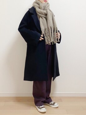「SLOBE citron.（スローブシトロン）のアイテム（ジャケット/アウター）」を使った、mAy☆uMeさん（レディース・158cm）の冬コーディネート