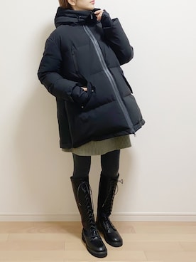 「NANO universe（ナノユニバース）のアイテム（ジャケット/アウター）」を使った、mAy☆uMeさん（レディース・158cm）の冬コーディネート