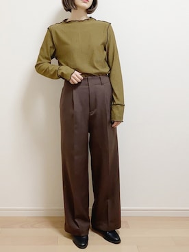 「FREAK'S STORE（フリークスストア）の【WEB限定】ビットローファー（ローファー）」を使った、mAy☆uMeさん（レディース・158cm）の冬コーディネート