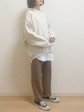 「apres jour（アプレジュール）のアイテム（パンツ）」を使った、mAy☆uMeさん（レディース・158cm）の冬コーディネート
