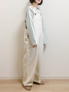 「FREAK'S STORE（フリークスストア）のアイテム（オールインワン・サロペット）」を使った、mAy☆uMeさん（レディース・158cm）の冬コーディネート