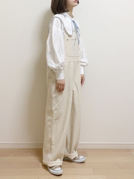 「FREAK'S STORE（フリークスストア）のアイテム（オールインワン・サロペット）」を使った、mAy☆uMeさん（レディース・158cm）の春コーディネート