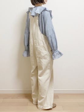 「FREAK'S STORE（フリークスストア）のアイテム（オールインワン・サロペット）」を使った、mAy☆uMeさん（レディース・158cm）の春コーディネート