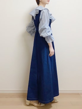 「NANO universe（ナノユニバース）のアイテム（ワンピース/ドレス）」を使った、mAy☆uMeさん（レディース・158cm）の春コーディネート