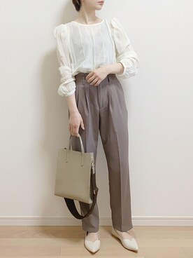 「apres jour（アプレジュール）のアイテム（パンツ）」を使った、mAy☆uMeさん（レディース・158cm）の春コーディネート