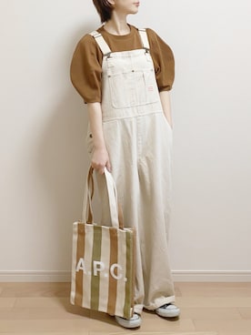 「FREAK'S STORE（フリークスストア）のアイテム（オールインワン・サロペット）」を使った、mAy☆uMeさん（レディース・158cm）の春コーディネート