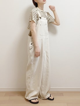 「FREAK'S STORE（フリークスストア）のアイテム（オールインワン・サロペット）」を使った、mAy☆uMeさん（レディース・158cm）の夏コーディネート