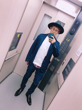 「Marc by Marc Jacobs（マークバイマークジェイコブス）のアイテム（ピアス（両耳用））」を使った、コービー。さん（メンズ・165cm）の秋コーディネート