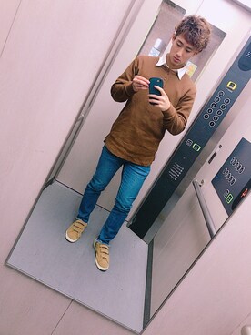 「Marc by Marc Jacobs（マークバイマークジェイコブス）のアイテム（ピアス（両耳用））」を使った、コービー。さん（メンズ・165cm）の秋コーディネート