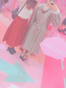 「FUN（ファン）のアイテム（ワンピース/ドレス）」を使った、理香さん（レディース・160cm）の冬コーディネート