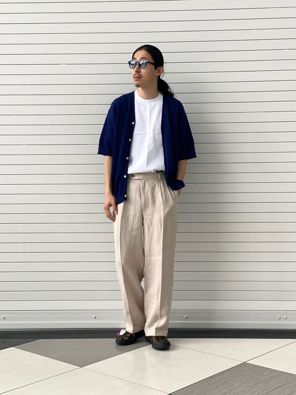メンズ リネンパンツ 夏コーデセット 楽天市場】サルエルパンツ メンズ ワイドパンツ リネンパンツ