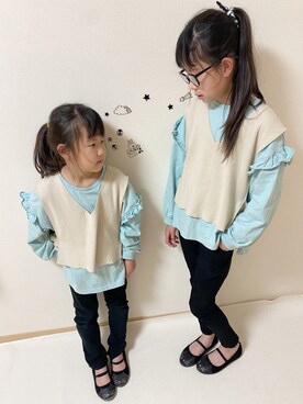 ko_ai_to🎶さん（キッズ・110cm）の春コーディネート
