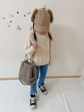 ko_ai_to🎶さん（キッズ・122cm）の冬コーディネート