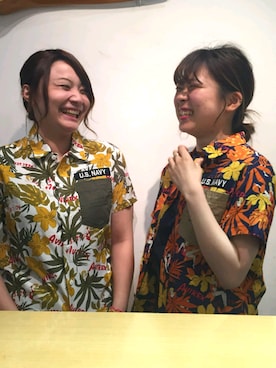 「レーヨンシャツ」｜AYNさん（レディース・157cm）の夏コーディネート