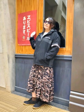 「アビレックス(AVIREX)」｜AYNさん（レディース・157cm）の夏コーディネート