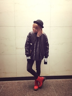 「MONKI」｜KiKiさん（レディース・155cm）の冬コーディネート