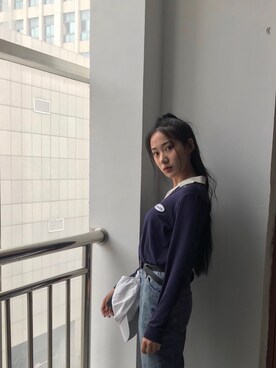 「Hのアイテム（トップス）」を使った、yummyさん（レディース・168cm）の秋コーディネート