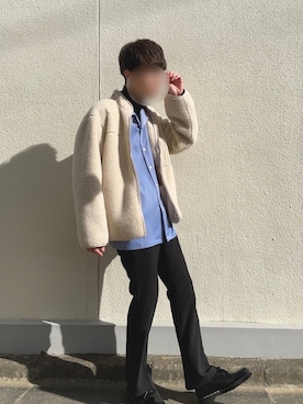 「LILL」｜「アイテム（ブルゾン）」を使った、ta_moさん（メンズ・179cm）の冬コーディネート