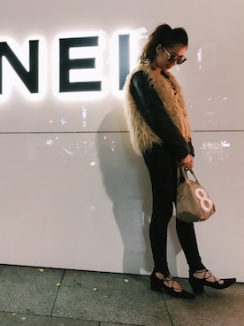 「muta（ムータ）のアイテム（バッグ）」を使った、ayanさん（レディース・164cm）の冬コーディネート