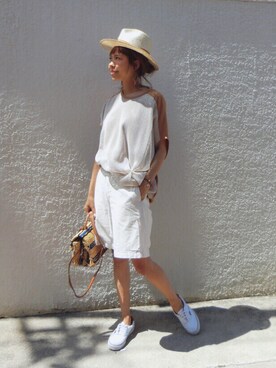 「Annc（アンク）のアイテム」を使った、maiさん（レディース・165cm）の夏コーディネート