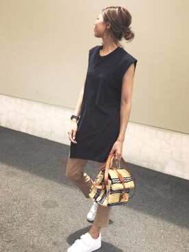 「OAK（オーク）のアイテム」を使った、maiさん（レディース・165cm）の夏コーディネート