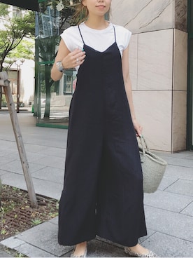 「PEEP ZOOMのアイテム」を使った、maiさん（レディース・165cm）の夏コーディネート