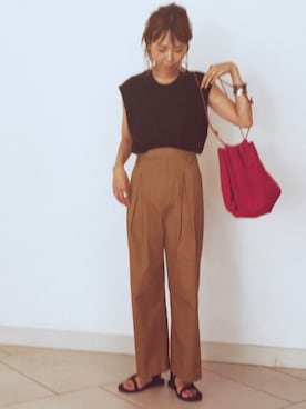 「OAK（オーク）のアイテム」を使った、maiさん（レディース・165cm）の夏コーディネート