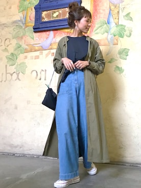 「TICCA（ティッカ）のアイテム」を使った、maiさん（レディース・165cm）の春コーディネート