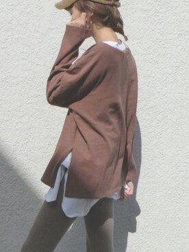 「FRAMeWORK（フレームワーク）のアイテム（レッグウェア）」を使った、maiさん（レディース・165cm）の冬コーディネート