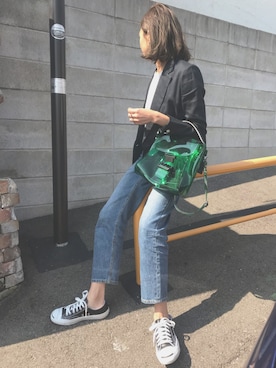 「ジャックパーセル」｜「アイテム（その他アウター）」を使った、maiさん（レディース・165cm）の春コーディネート